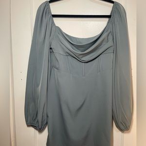 Princess Polly Sage Mini Dress